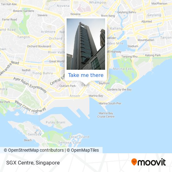 SGX Centre map