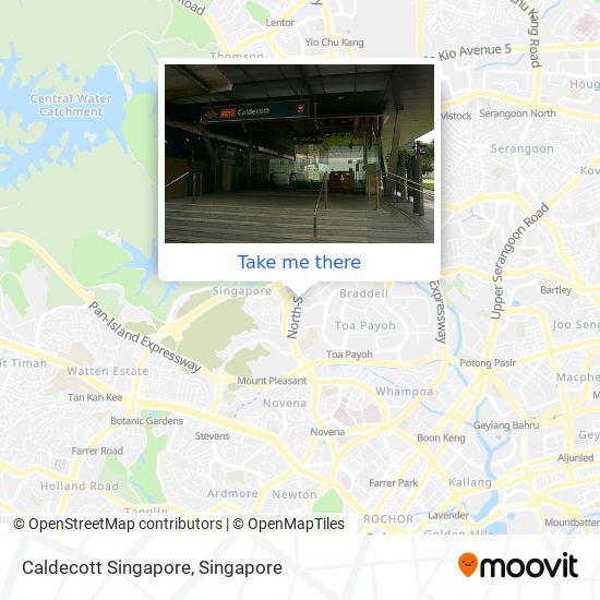 Caldecott Singapore map