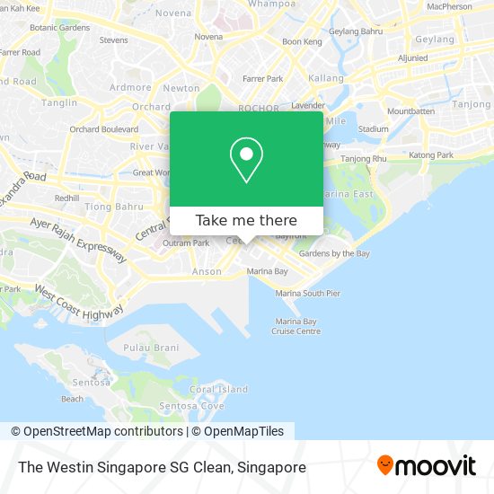 The Westin Singapore SG Clean map