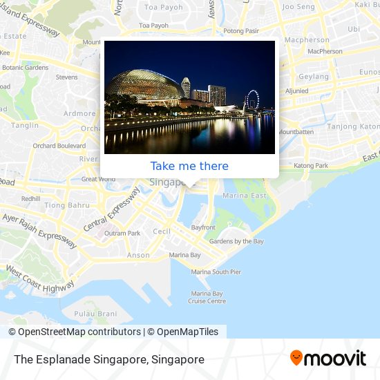 The Esplanade Singapore map
