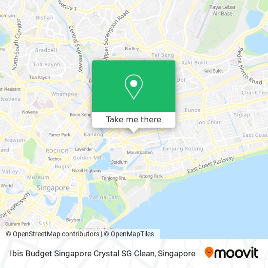 Ibis Budget Singapore Crystal SG Clean map
