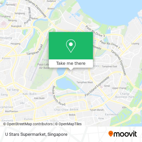 U Stars Supermarket map