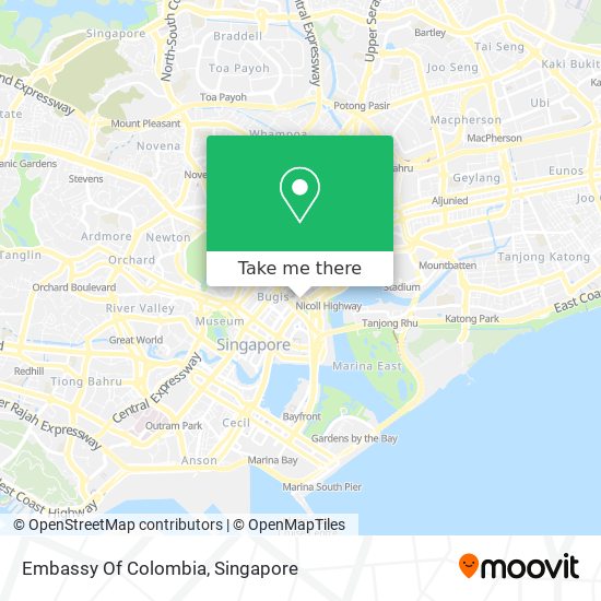 Embassy Of Colombia map