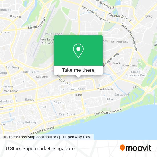 U Stars Supermarket map