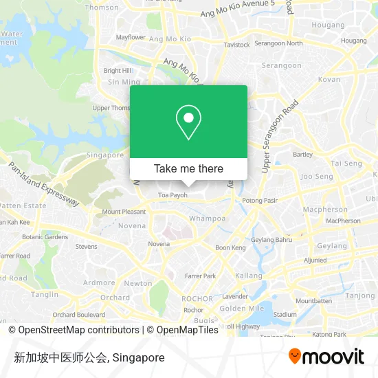 新加坡中医师公会地图