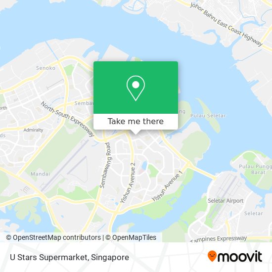 U Stars Supermarket map
