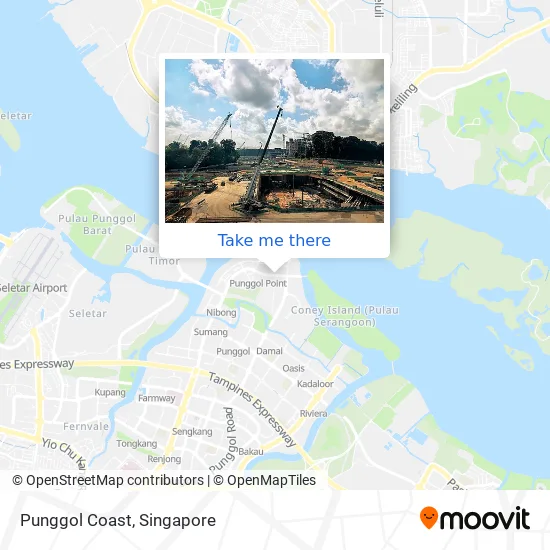 Punggol Coast map