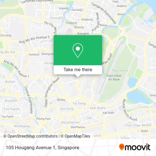 105 Hougang Avenue 1地图