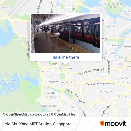 Yio Chu Kang MRT Station map