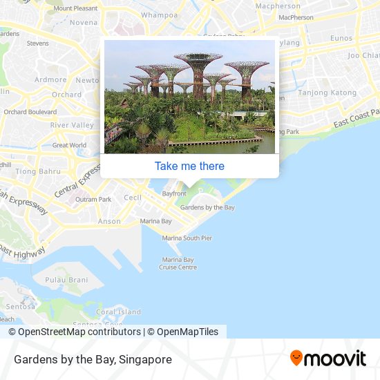 Gardens by the Bay map