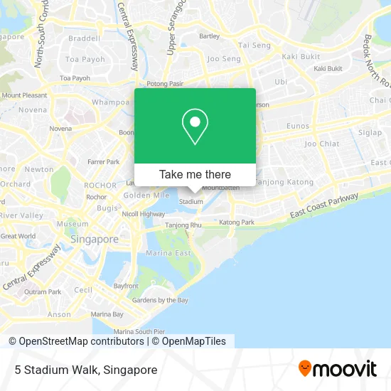 5 Stadium Walk map