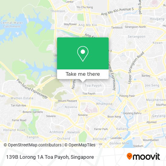 139B Lorong 1A Toa Payoh地图