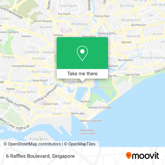 6 Raffles Boulevard map