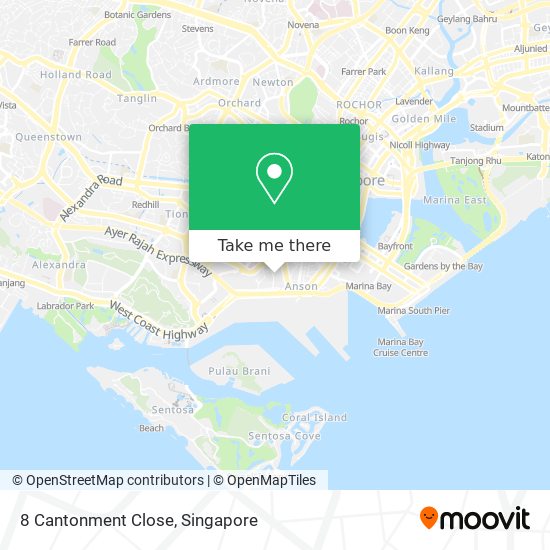 8 Cantonment Close map