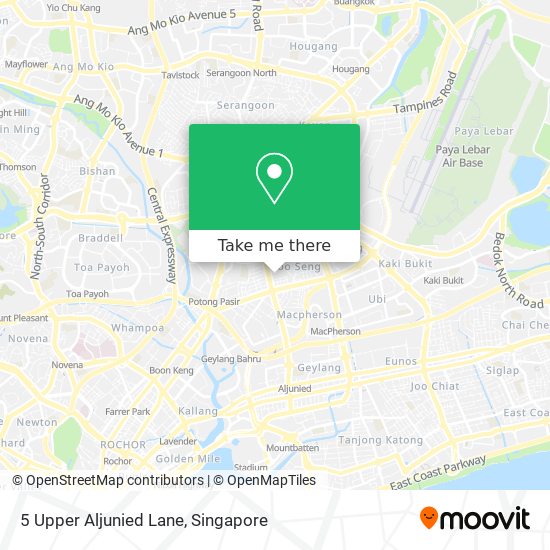 5 Upper Aljunied Lane地图