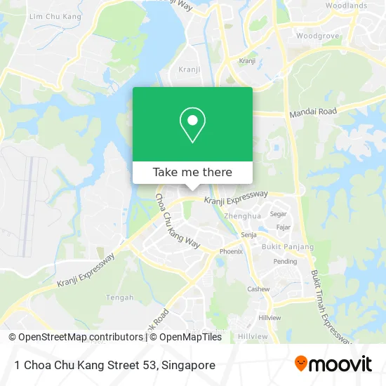 Choa Chu Kang Map How To Get To 1 Choa Chu Kang Street 53 In Singapore By Bus Or Metro?