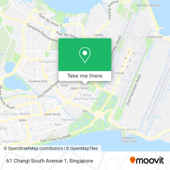 61 Changi South Avenue 1 map