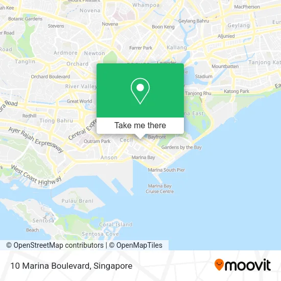 10 Marina Boulevard地图