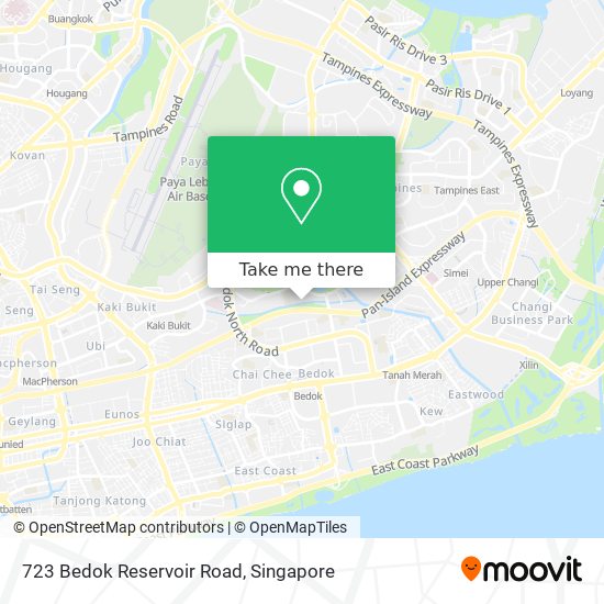 723 Bedok Reservoir Road map