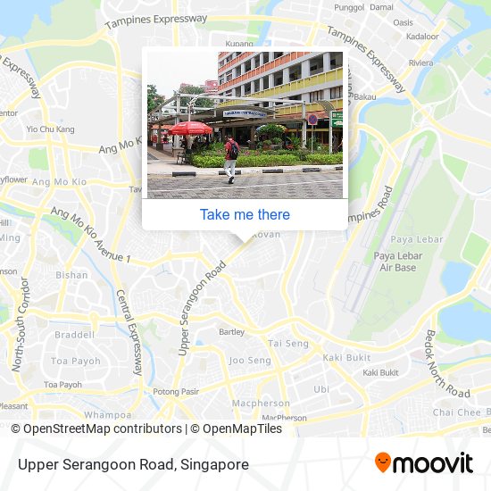 Upper Serangoon Road map