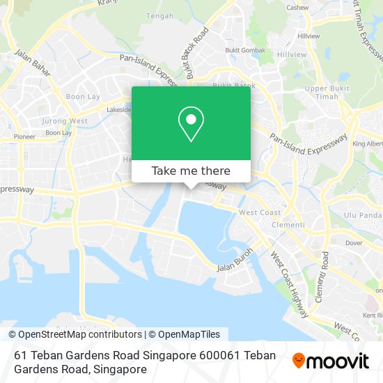 61 Teban Gardens Road Singapore 600061 Teban Gardens Road地图