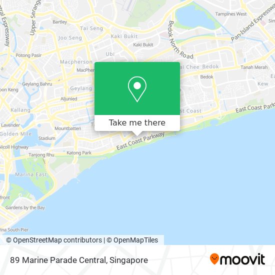 89 Marine Parade Central map