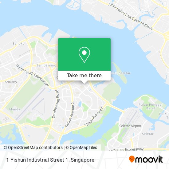 1 Yishun Industrial Street 1 map