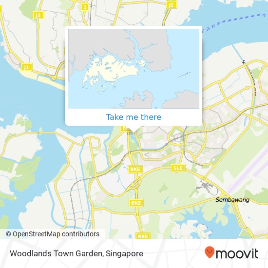 Woodlands Town Garden map