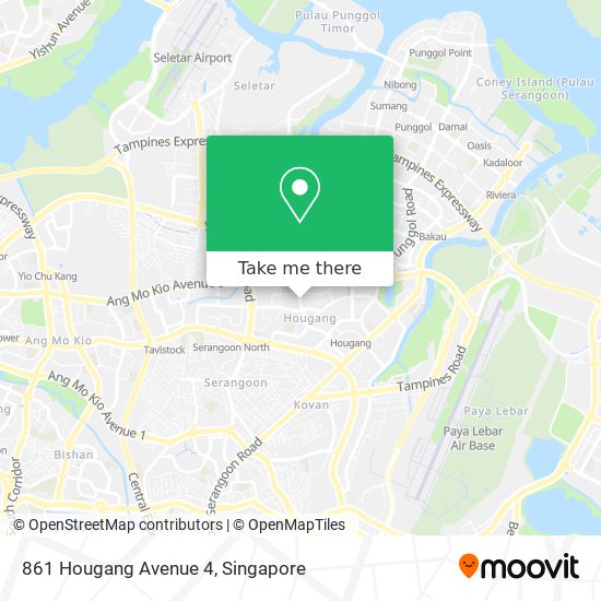 861 Hougang Avenue 4 map