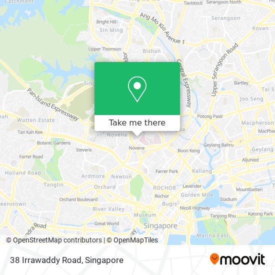 38 Irrawaddy Road map