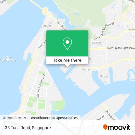35 Tuas Road map
