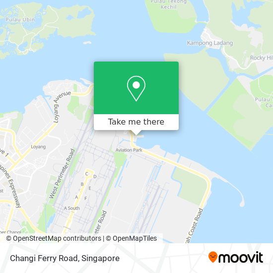 Changi Ferry Road map
