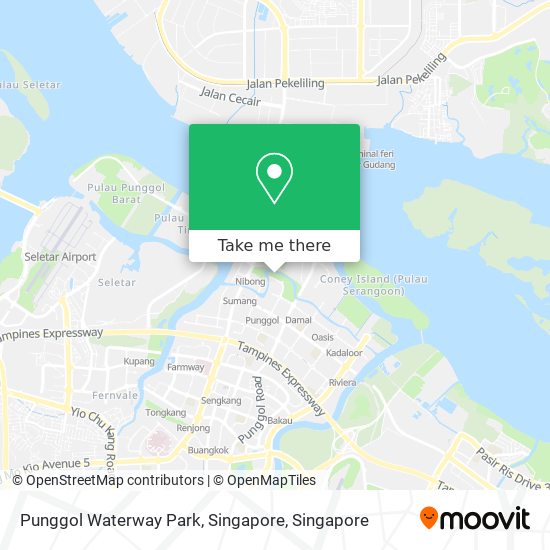 Punggol Waterway Park, Singapore map