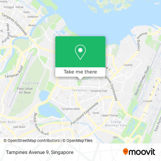 Tampines Avenue 9 map
