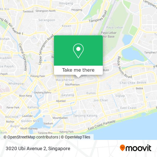 3020 Ubi Avenue 2 map