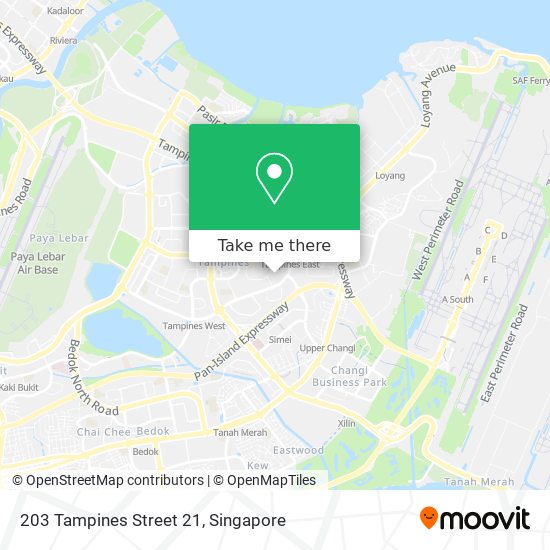 203 Tampines Street 21 map