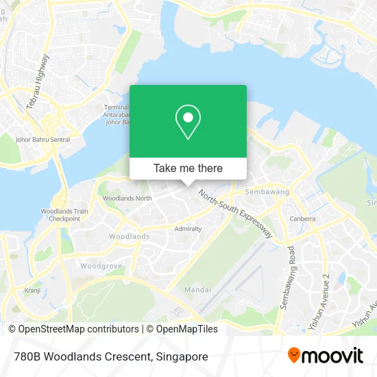 780B Woodlands Crescent地图