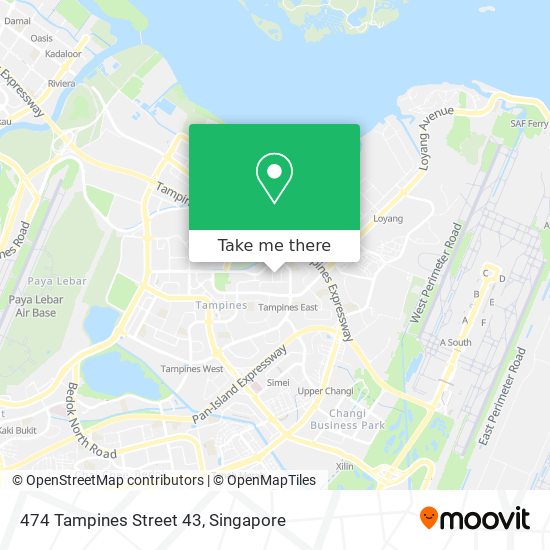 474 Tampines Street 43 map