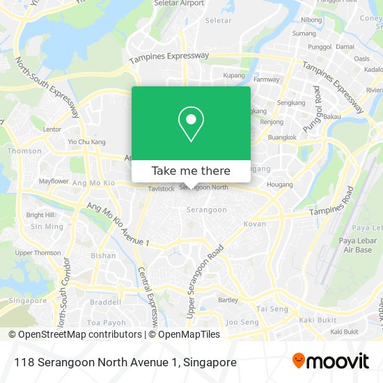 118 Serangoon North Avenue 1 map