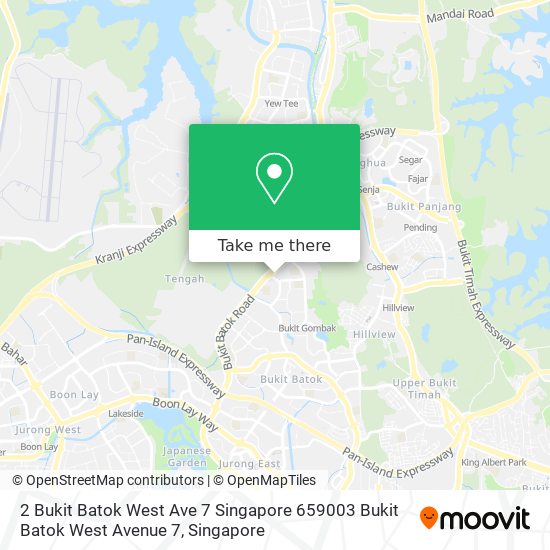 2 Bukit Batok West Ave 7 Singapore 659003 Bukit Batok West Avenue 7地图