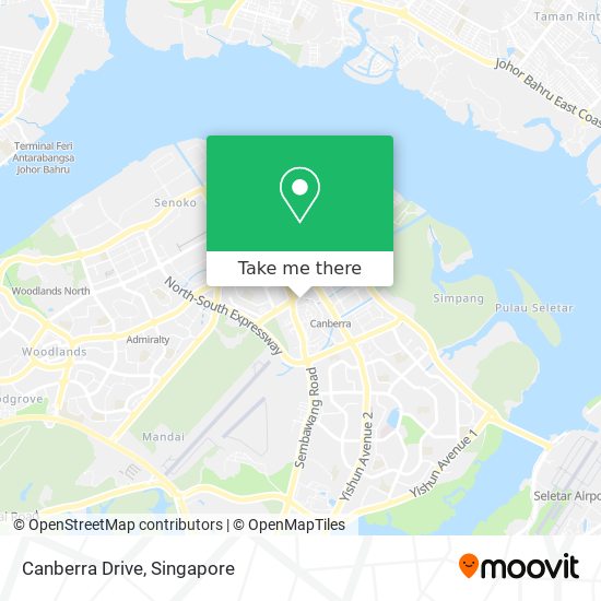 Canberra Drive map