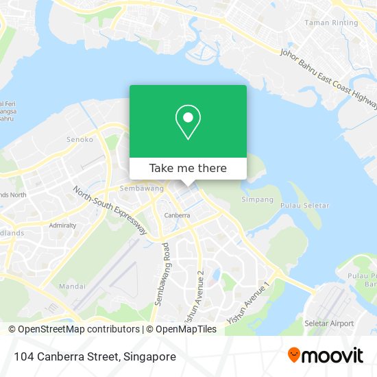 104 Canberra Street map