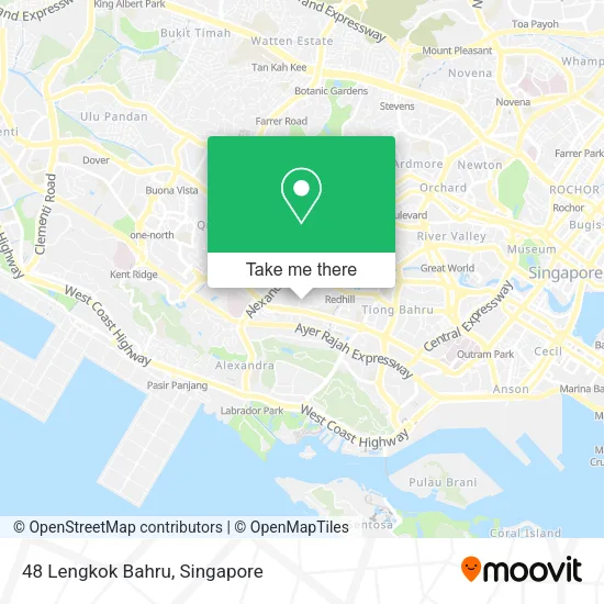 48 Lengkok Bahru map