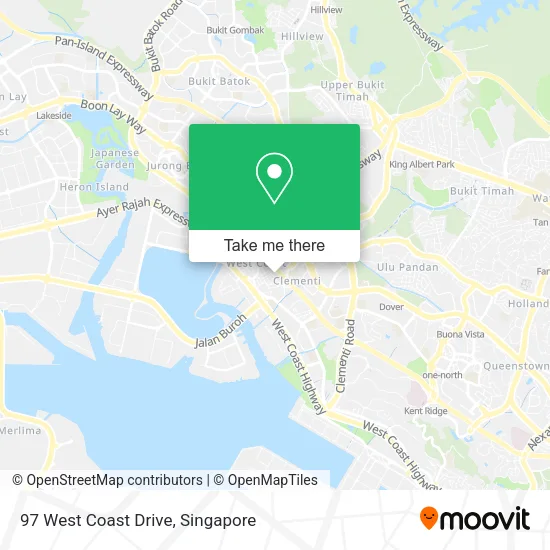 97 West Coast Drive map