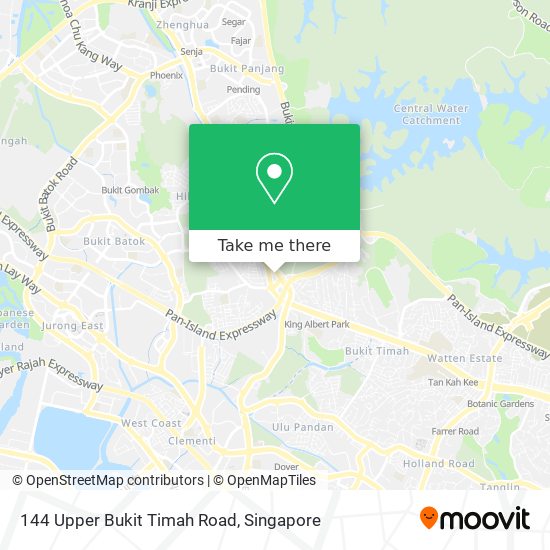 144 Upper Bukit Timah Road map