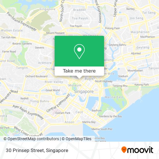 How to get to 30 Prinsep Street in Singapore by Bus, Metro or MRT