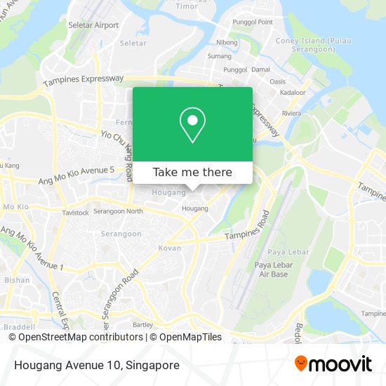 Hougang Avenue 10 map