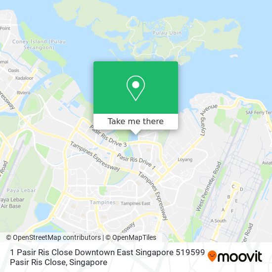 1 Pasir Ris Close Downtown East Singapore 519599 Pasir Ris Close地图