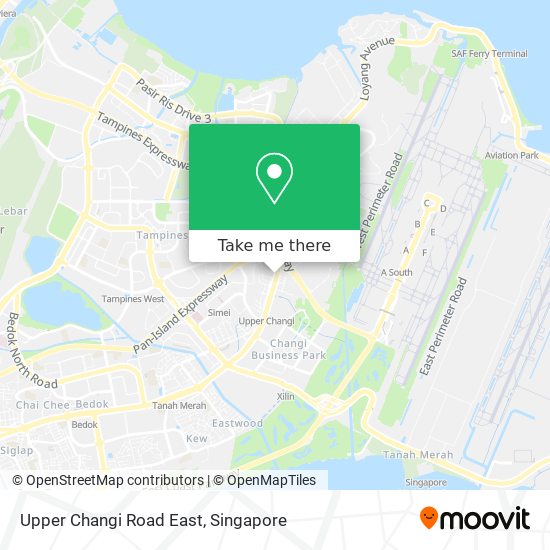 Upper Changi Road East map