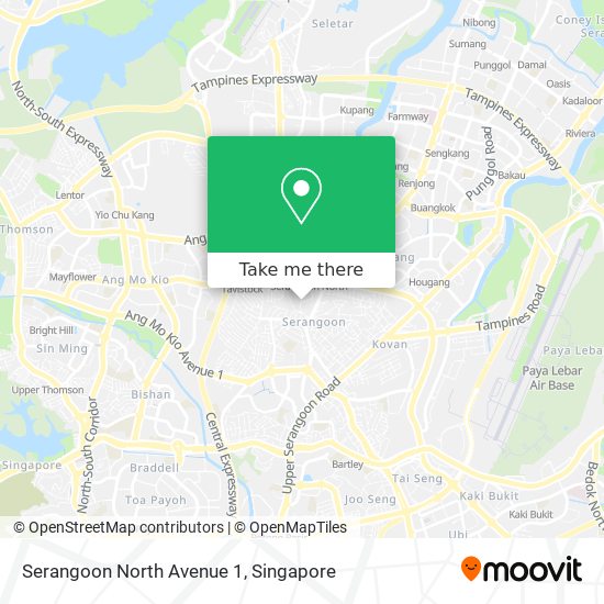 Serangoon North Avenue 1 map